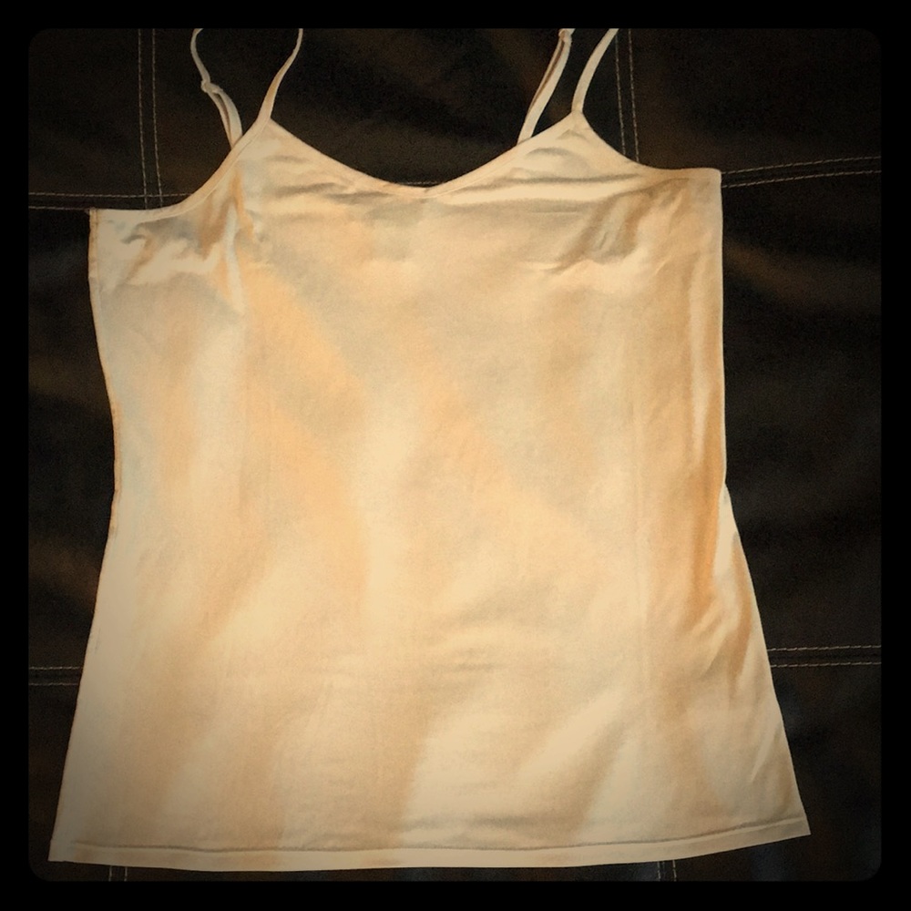 White House Black Market Cream Tank Top Size L